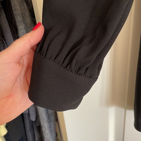 BCBGMaxAzria Black Dress with embellished collar - Picture 3 of 3